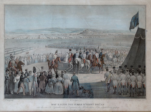 Manévry u Tuřan roku 1834